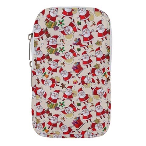 Santa Claus Patterns, Christmas Decorations Waist Pouch (Large) from ArtsNow.com