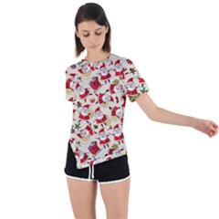 Asymmetrical Short Sleeve Sports T-Shirt 