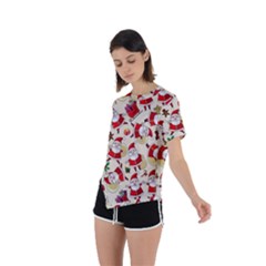 Asymmetrical Short Sleeve Sports T-Shirt 