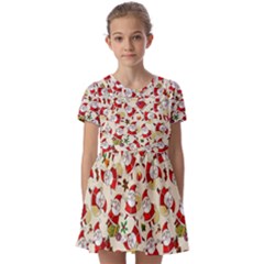 Kids  Short Sleeve Pinafore Style Dress 