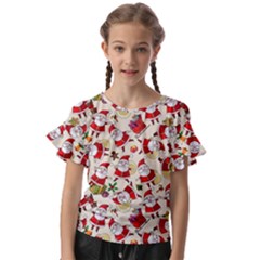 Kids  Cut Out Flutter Sleeves 