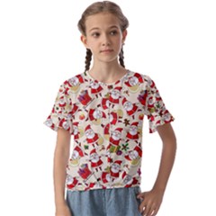 Kids  Cuff Sleeve Scrunch Bottom T-Shirt 