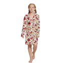 Kids  Long Sleeve Velvet Lounge Robe 