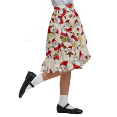 Kids  Ruffle Flared Wrap Midi Skirt 