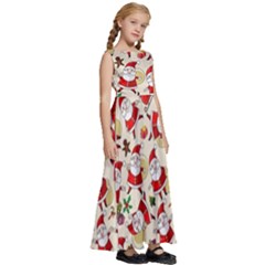 Kids  Satin Sleeveless Maxi Dress 