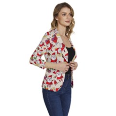 Women s One-Button 3/4 Sleeve Short Jacket 