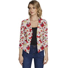 Women s Casual 3/4 Sleeve Spring Jacket 