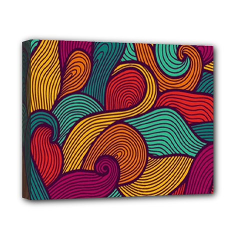 Swirly, Abstract, Multi Colored, Pattern, Canvas 10  x 8  (Stretched) from ArtsNow.com