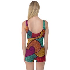 One Piece Boyleg Swimsuit 