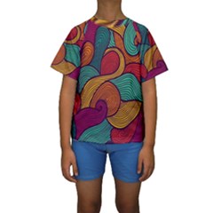 Kids  Short Sleeve Swimwear 