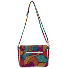 Shoulder Bag with Back Zipper 