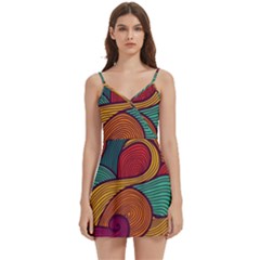 Body Wrap Sleeveless V-Neck Mini Dress 