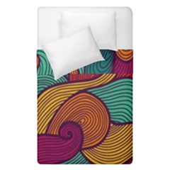 Swirly, Abstract, Multi Colored, Pattern, Duvet Cover Double Side (Single Size) from ArtsNow.com