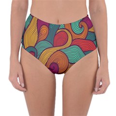 Reversible High-Waist Bikini Bottoms 