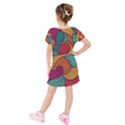 Kids  Short Sleeve Velvet Dress 