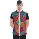 Swirly, Abstract, Multi Colored, Pattern, Men s Puffer Vest