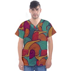 Men s V-Neck Scrub Top 