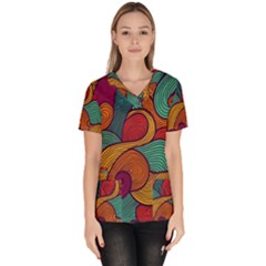 Women s V-Neck Scrub Top 