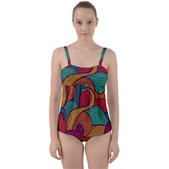 Twist Front Tankini Set 