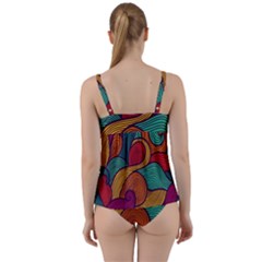 Twist Front Tankini Set 