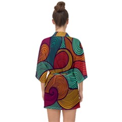 Half Sleeve Chiffon Kimono 