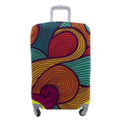 Swirly, Abstract, Multi Colored, Pattern, Luggage Cover (Small) from ArtsNow.com