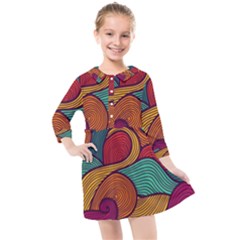 Kids  Quarter Sleeve Shirt Dress 