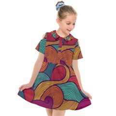 Kids  Short Sleeve Shirt Dress 