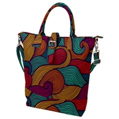 Buckle Top Tote Bag 