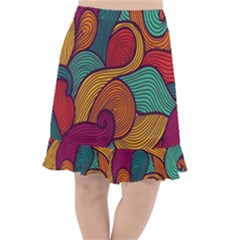 Fishtail Chiffon Skirt 