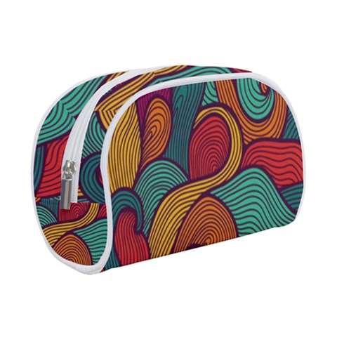 Swirly, Abstract, Multi Colored, Pattern, Make Up Case (Small) from ArtsNow.com