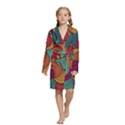 Kids  Long Sleeve Velvet Lounge Robe 