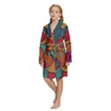 Kids  Long Sleeve Velvet Lounge Robe 