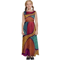 Kids  Satin Sleeveless Maxi Dress 