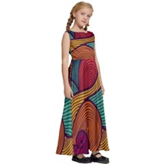 Kids  Satin Sleeveless Maxi Dress 