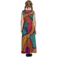 Kids  Satin Sleeveless Maxi Dress 