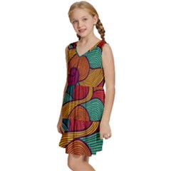 Kids  Sleeveless Tiered Mini Dress 