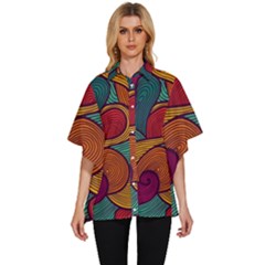 Women s Batwing Button Up Shirt 