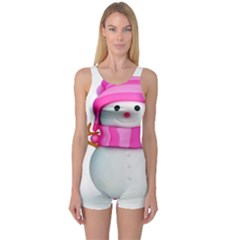 One Piece Boyleg Swimsuit 