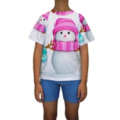 Kids  Short Sleeve Swimwear 