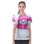 Two Snowmen, Women s Sport Mesh T-Shirt