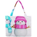 Two Snowmen, Mini Tote Bag