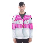 Two Snowmen, Men s Hooded Windbreaker