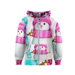 Two Snowmen, Kids  Zipper Hoodie