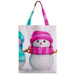 Two Snowmen, Zipper Classic Tote Bag