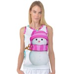 Two Snowmen, Women s Basketball Tank Top