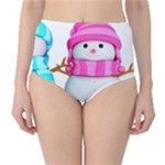 Two Snowmen, Classic High-Waist Bikini Bottoms