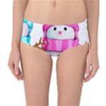 Two Snowmen, Mid-Waist Bikini Bottoms