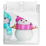 Two Snowmen, Duvet Cover (Queen Size)