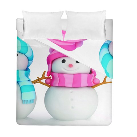 Two Snowmen, Duvet Cover Double Side (Full/ Double Size) from ArtsNow.com